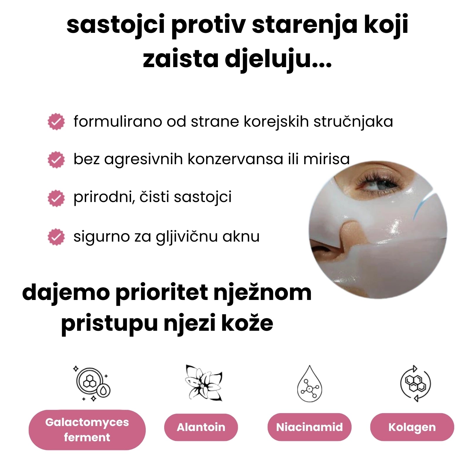 Maska s bio kolagenom